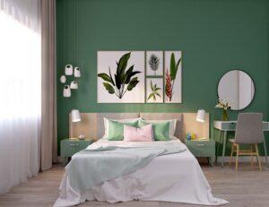 đồ decor phối với cây xanh