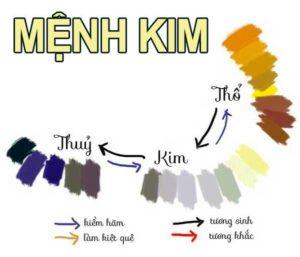 màu sắc đại kỵ mệnh Kim