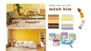 màu sơn hợp mệnh Kim