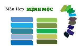 màu sơn hợp mệnh Mộc