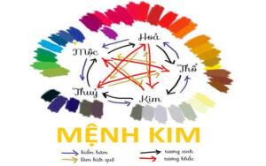 màu theo ngũ hành mệnh Kim