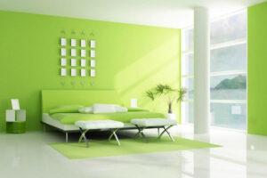 màu tường nhà mệnh Mộc