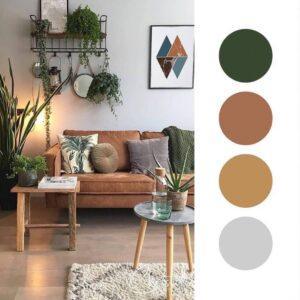 phối màu đơn sắc trong decor