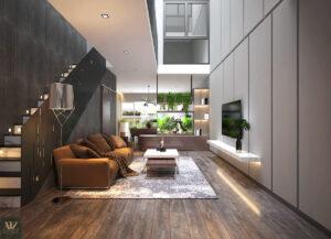 phối màu nội thất nhà hiện đại