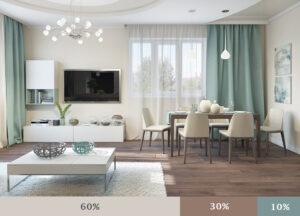 Phối màu nội thất tinh tế