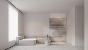 Phối màu nội thất tối giản