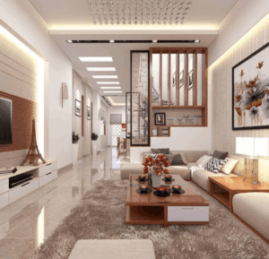 Phối màu nội thất trẻ trung