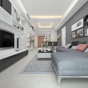 Phối màu nội thất trẻ trung