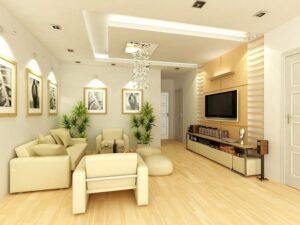 Phối màu nội thất tường – trần