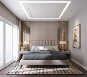 phối màu trần – tường phòng ngủ