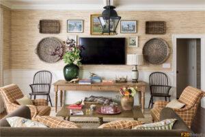 phụ kiện decor phòng khách kiểu Rustic