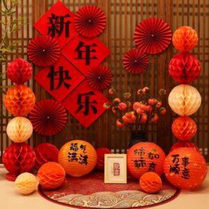 phụ kiện decor treo lồng đèn