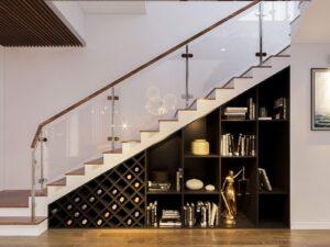 vật dụng decor để gầm cầu thang