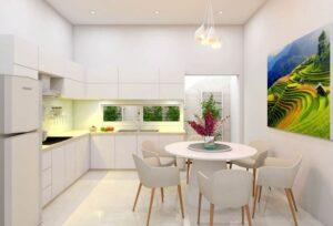 bàn ăn liền bếp