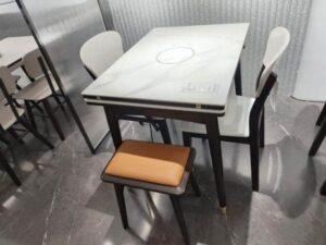 bàn ăn tích hợp bếp nấu