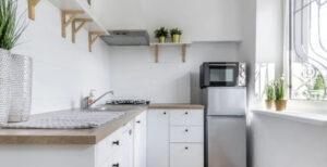 bàn bếp kết hợp tủ lạnh