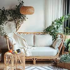 bàn ghế mây tre decor