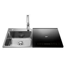 bồn rửa chén tích hợp kệ đồ