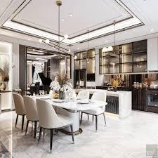 decor phòng bếp biệt thự