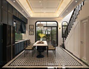 decor phòng bếp biệt thự