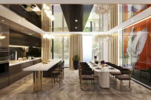 decor phòng bếp biệt thự