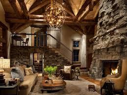 decor phòng khách kiểu rustic