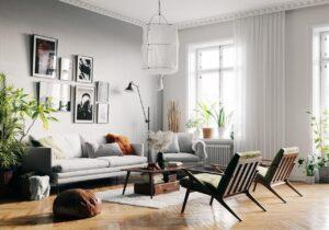 decor phòng khách phong cách Bắc Âu