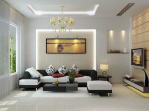 đèn led âm trần phòng khách