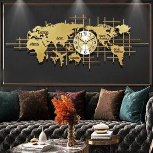 đồ decor phòng khách màu vàng đồng