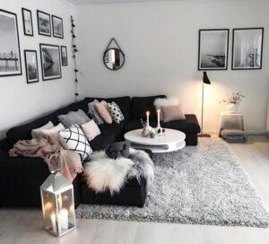 đồ decor trắng đen tối giản