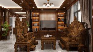 đồ gỗ thủ công decor phòng khách