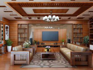 đồ gỗ thủ công decor phòng khách