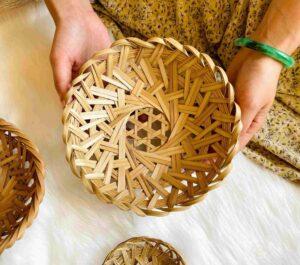 đồ trang trí tre mây nhà bếp