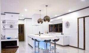 ghế bar decor bếp hiện đại
