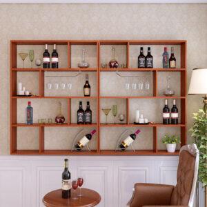 kệ rượu mini decor phòng khách