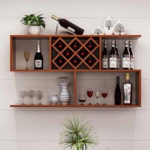 kệ rượu mini decor phòng khách