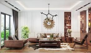 kết hợp nội thất gỗ tự nhiên