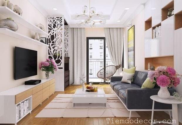 nội thất bo góc phòng khách