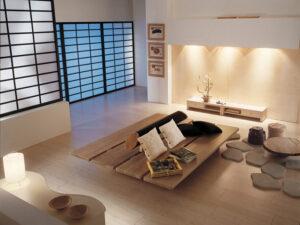 phòng khách không sofa