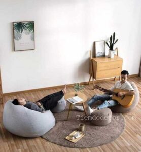 phòng khách không sofa