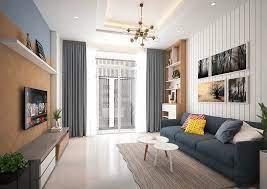 sử dụng kính decor phòng khách