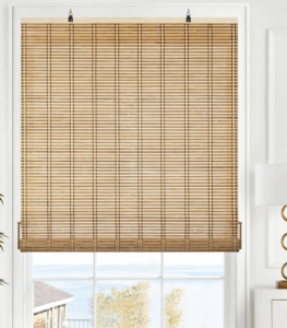 sử dụng rèm tre trong decor