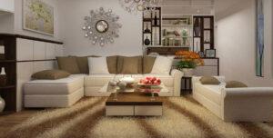 sử dụng thảm lớn phòng khách