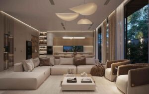 thiết kế nội thất trần cao
