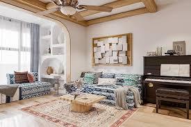 thiết kế phòng khách kiểu Địa Trung Hải