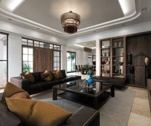 thiết kế trần giật cấp
