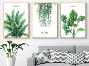 trang trí phòng khách bằng tranh treo