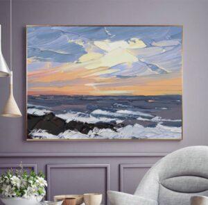 tranh canvas trừu tượng lớn