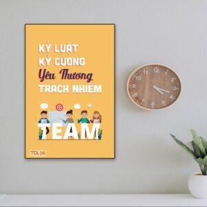 tranh quote đơn sắc treo tường