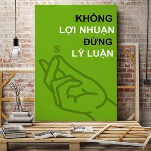 tranh quote đơn sắc treo tường